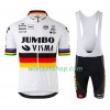 Fietskleding (Fietsshirt + Korte Koersbroek) 2020 Team Jumbo-Visma World Champion N001